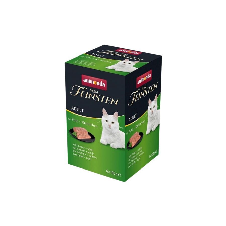 Animonda Vomfeinsten Hindili Ve Tavşanlı Yetişkin Kedi Konservesi 100 GR 6 ADET  | SRC: Barcode: 4017721842242