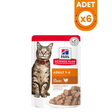 Hills Adult Hindili Pouch Yetişkin Konserve Kedi Maması