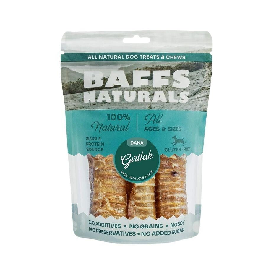 Baffs Naturals Kurutulmuş Dana Gırtlak Köpek Ödülü 100 GR  | SRC: Barcode: 8683229861304