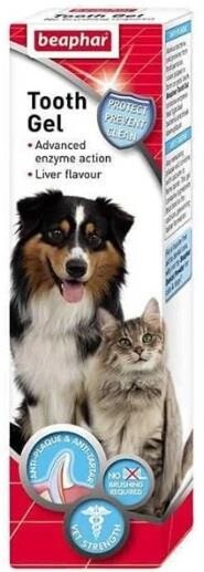 Beaphar Tooth Jel Kedi Ve Köpekler İçin Enzim Etkili Diş Jeli 100 GR  | SRC: Barcode: 8711231173235