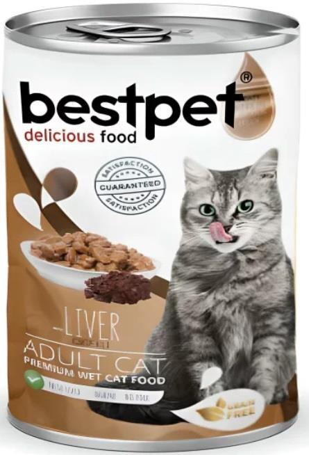 Bestpet Ciğerli Yetişkin Kedi Konservesi 400 GR  | SRC: Barcode: 8681465605003