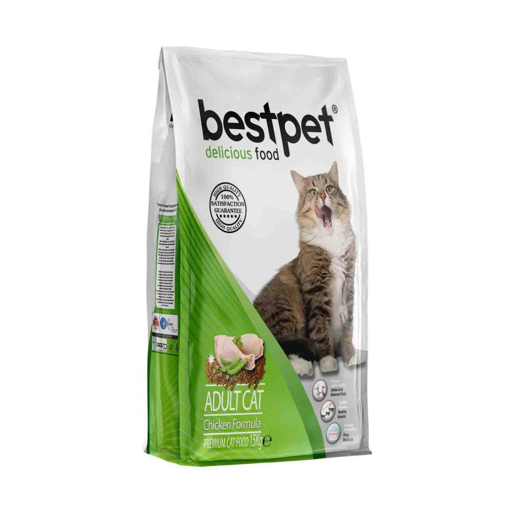 Bestpet Tavuklu Ve Pirinçli Yetişkin Kedi Maması 15 KG  | SRC: Barcode: 8681465600473