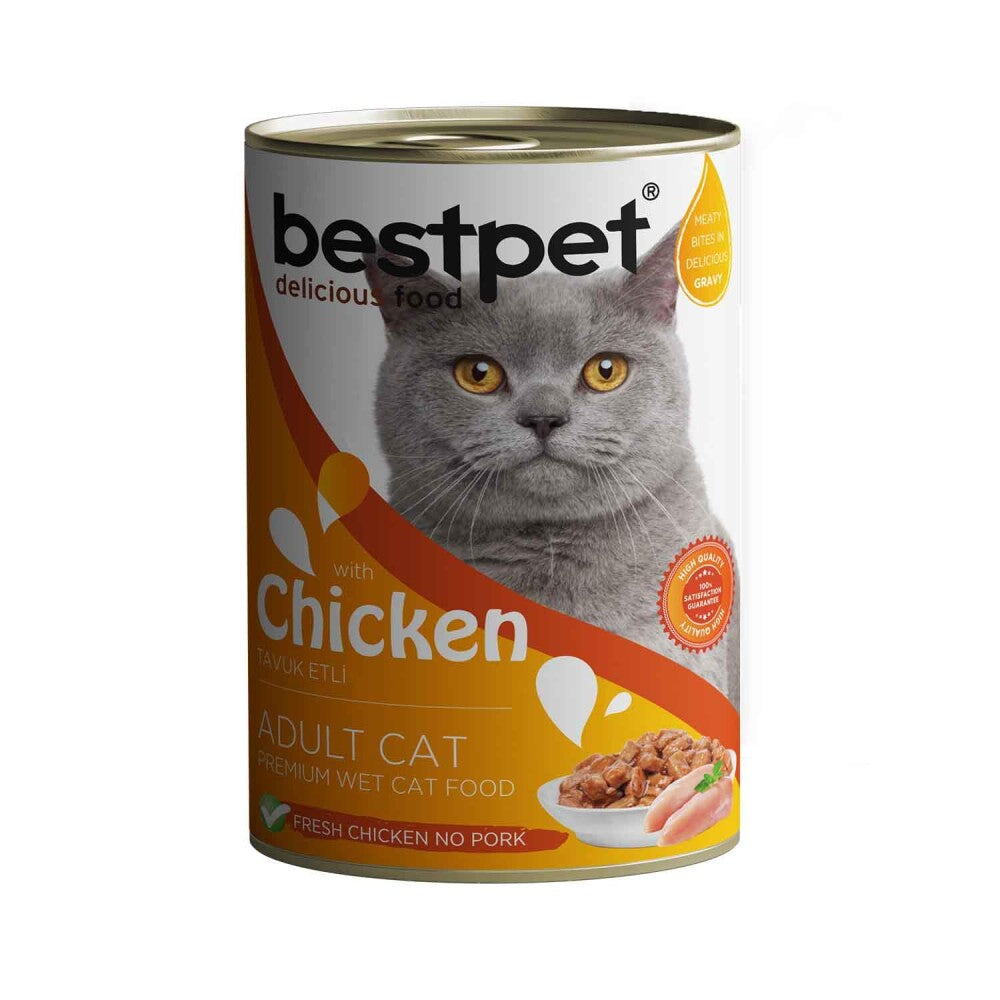 Bestpet Tavuklu Yetişkin Kedi Konservesi 400 GR  | SRC: Barcode: 8681465601913