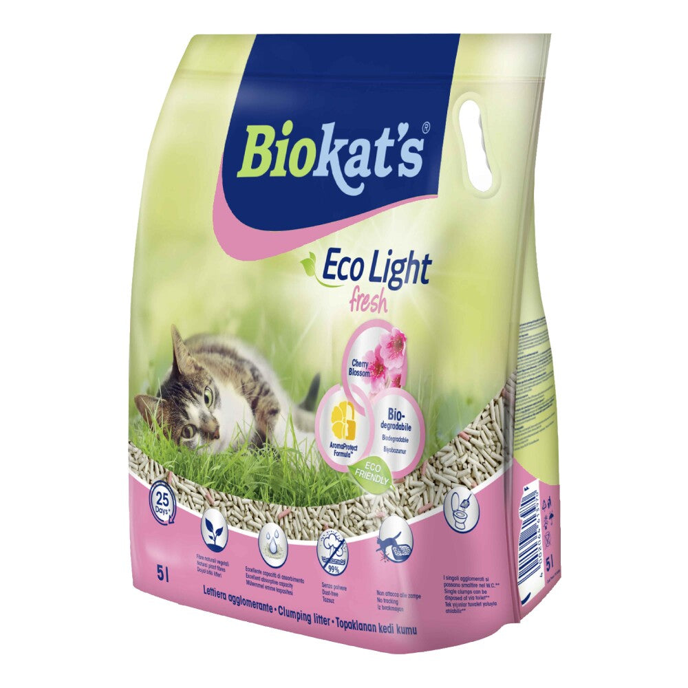 Biokat's Eco Light Fresh Cherry Blossom Pelet Kedi Kumu 5 LT  | SRC: Barcode: 4002064613970
