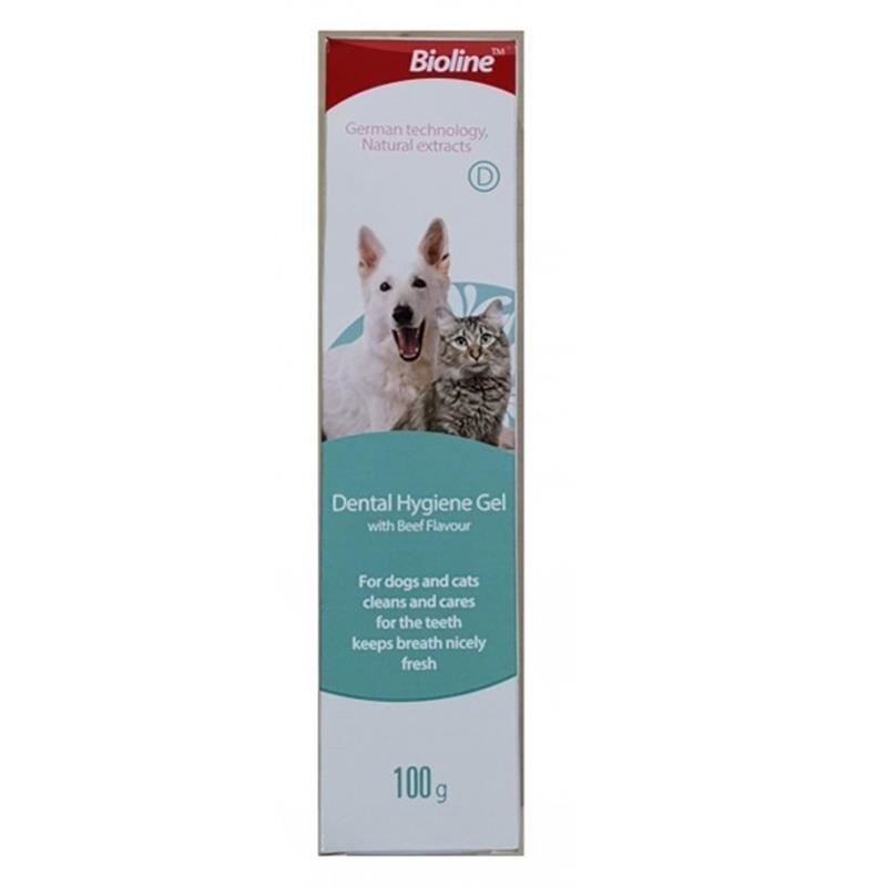 Bioline Biftek Aromalı Kedi Ve Köpek Ağız Bakım Jeli 100 ML  | SRC: Barcode: 6970117122589
