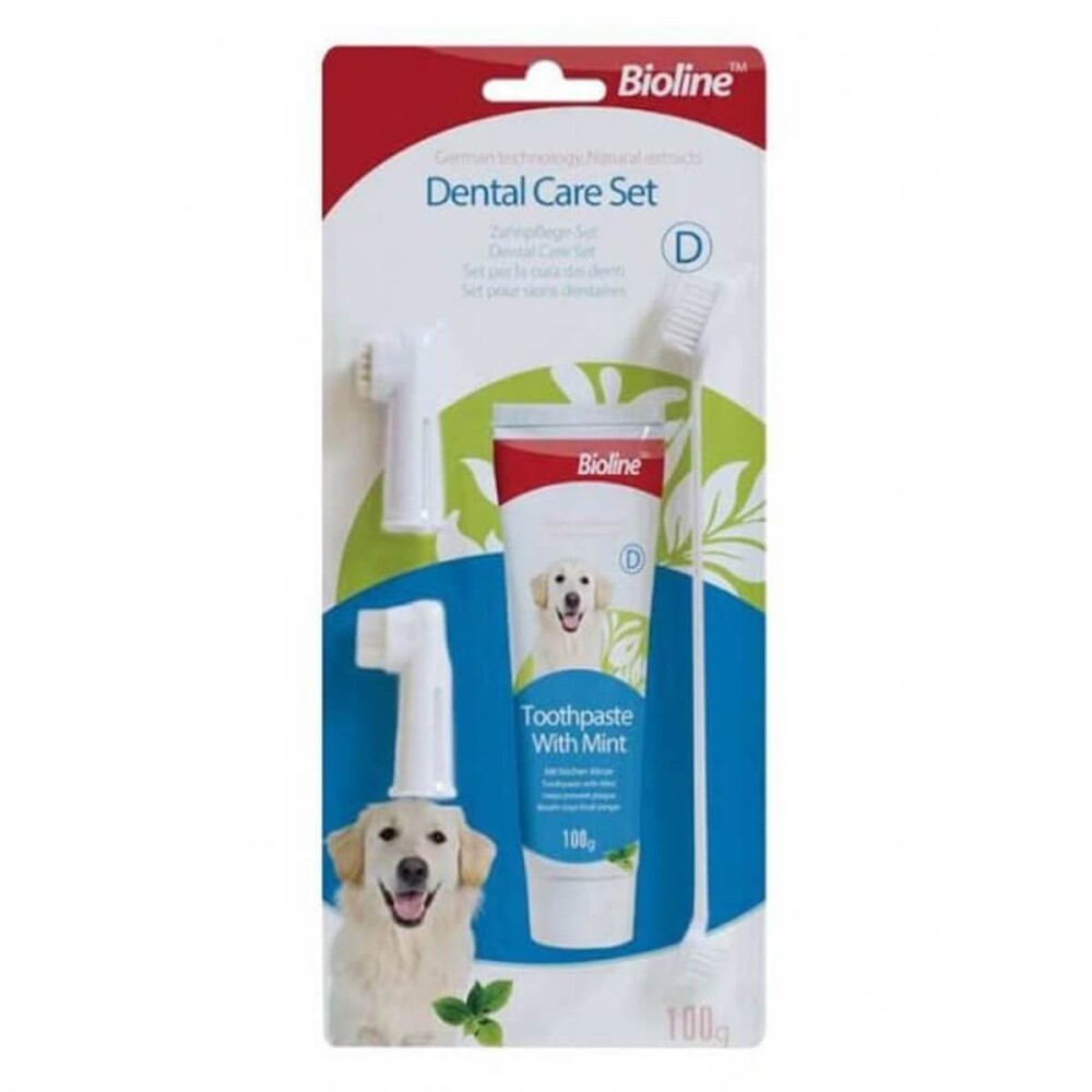 Bioline Nane Aromalı Köpek Ağız Bakım Seti 100 GR  | SRC: Barcode: 6970117120943