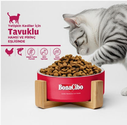 Bonacibo Tavuklu (hamsi Ve Pirinç Eşliğinde) Yetişkin Kedi Maması 2 KG  | SRC: Barcode: 8694686406090