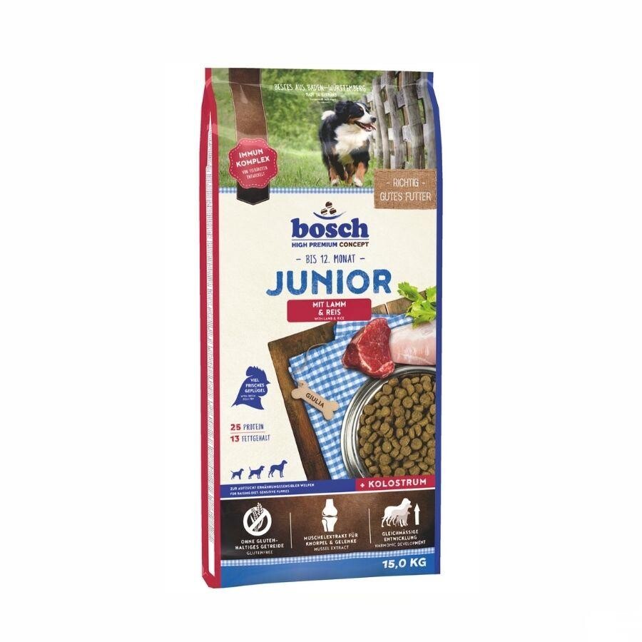 Bosch Kuzu Etli Ve Pirinçli Glutensiz Yavru Köpek Maması 15 KG  | SRC: Barcode: 4015598012874