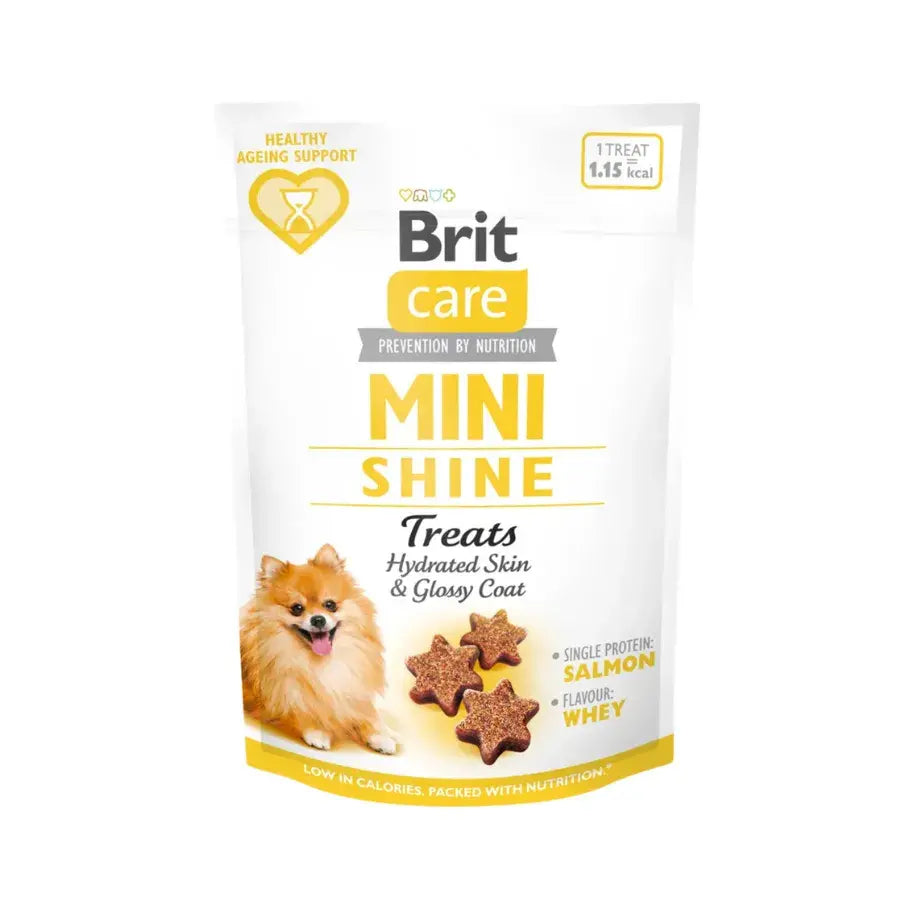 Brit Care Mini Treats Shine Somonlu Yarı Nemli Küçük Irk Köpek Ödül Maması  | SRC: Barcode: 8595602578566