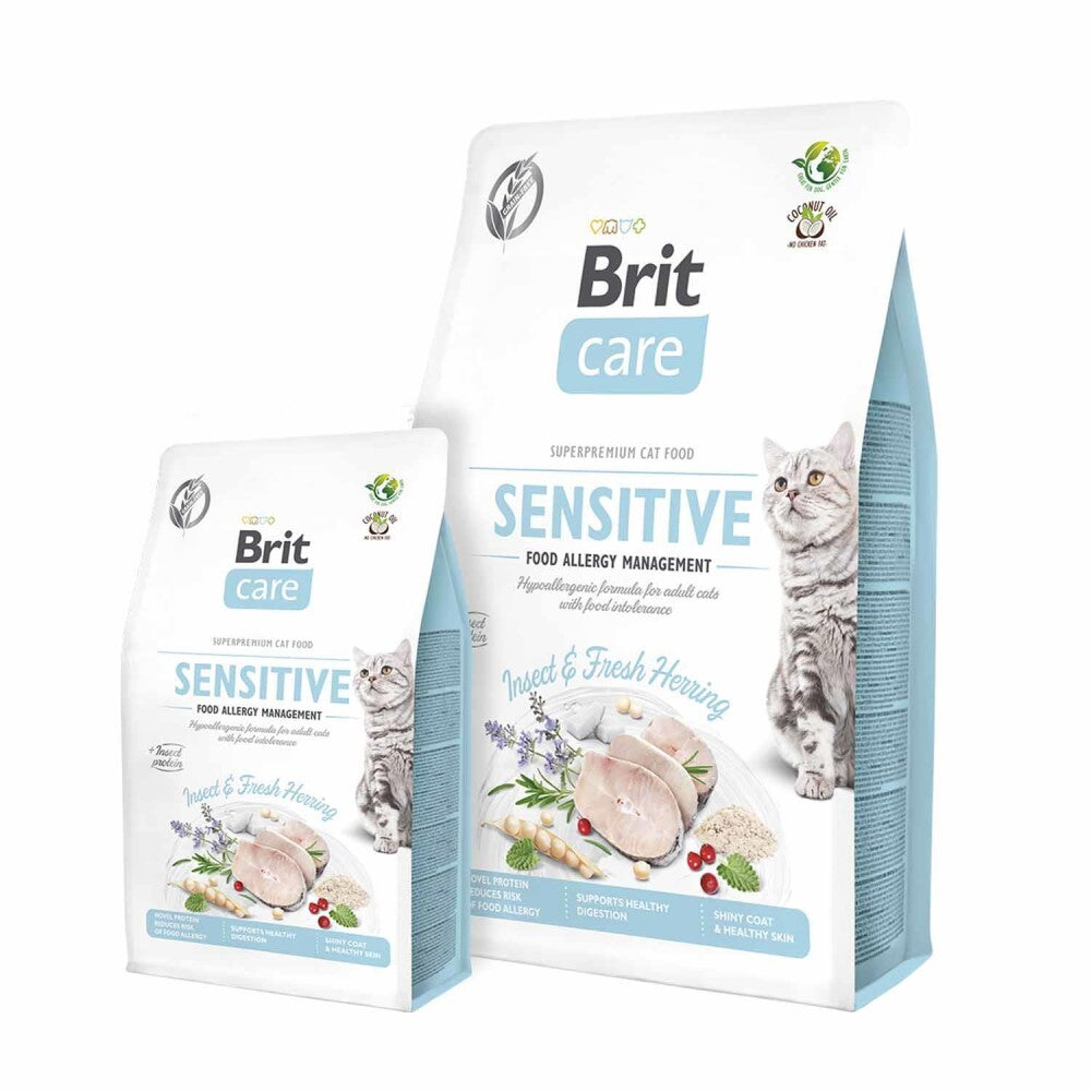 Brit Care Sensitive Hipoalerjenik Böcek Proteinli Tahılsız Yetişkin Kedi Maması 7 KG  | SRC: Barcode: 8595602554225