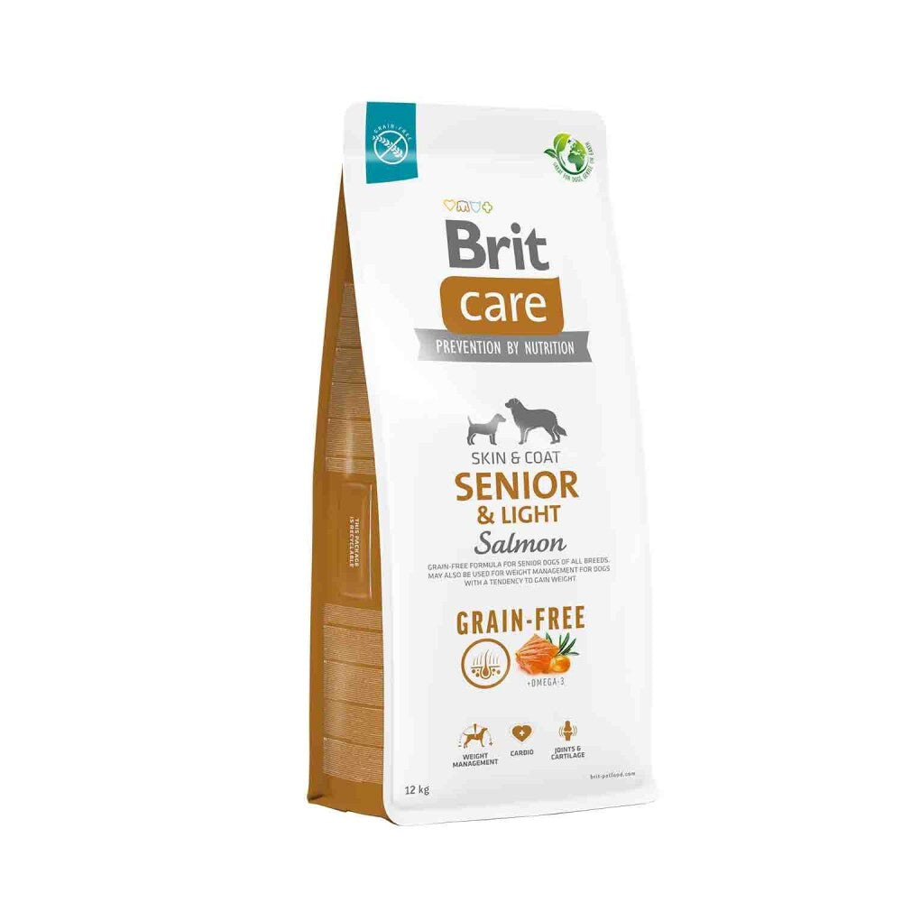 Brit Care Tahılsız Somonlu Hassas Deri Yapısına Sahip Yaşlı Köpek Maması 12 KG  | SRC: Barcode: 8595602558926