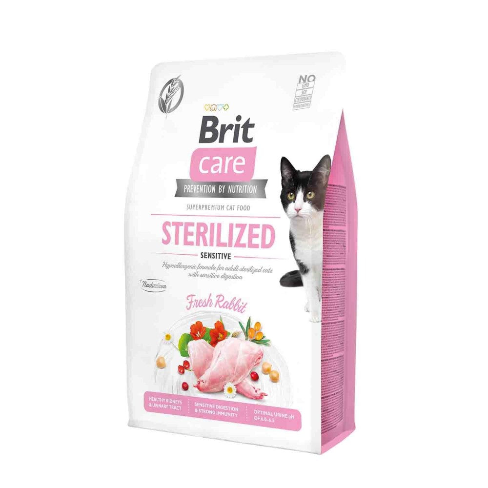 Brit Care Tahılsız Tavşan Etli Kısırlaştırılmış Yetişkin Kedi Maması 2 KG  | SRC: Barcode: 8595602540761