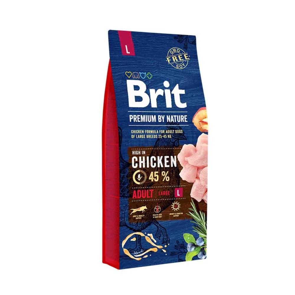 Brit Premium By Nature Tavuklu Büyük Irk Yetişkin Köpek Maması 15 KG  | SRC: Barcode: 8595602526468