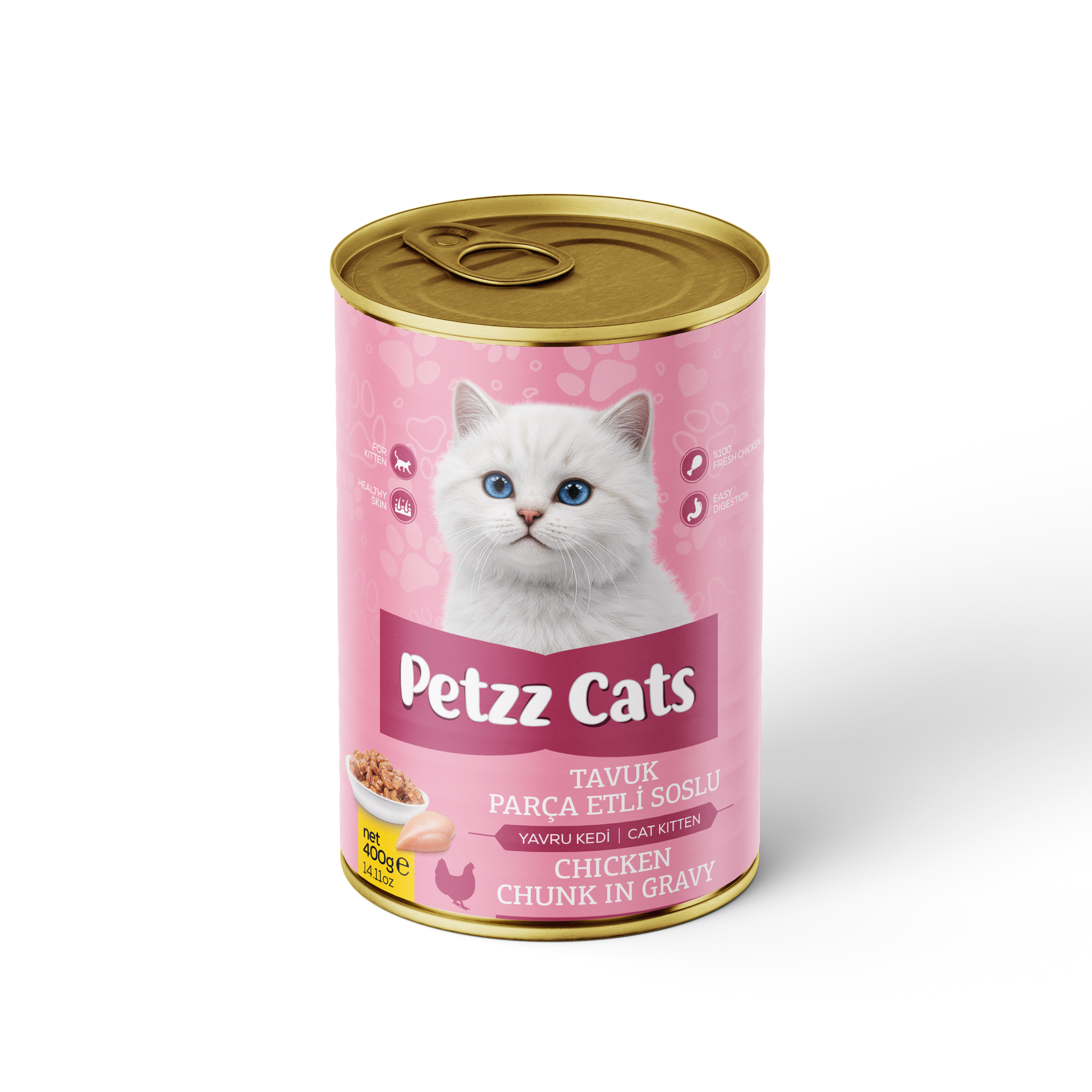 PetzzCats Tavuk Etli Yavru Kedi Konservesi