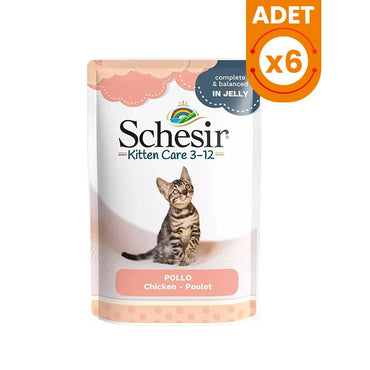 Schesir Kitten Tavuklu Konserve Yavru Kedi Maması
