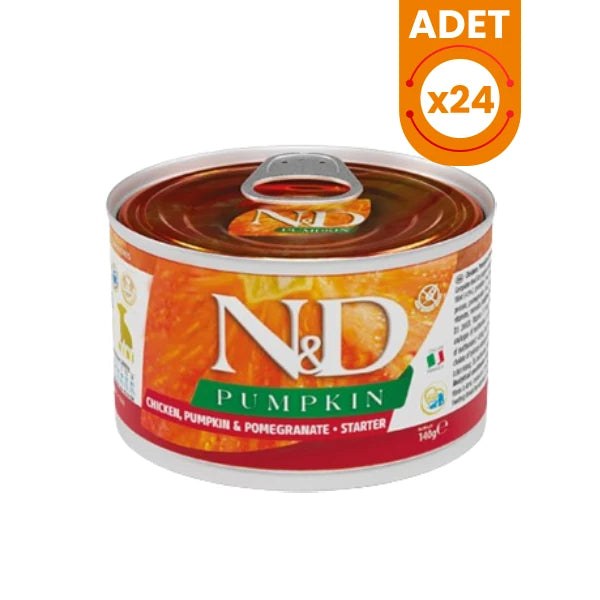 N&D Pumpkin Tavuklu ve Narlı Mini Irk Starter Yavru Konserve Yaş Köpek Maması