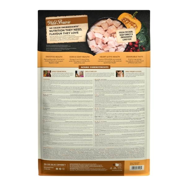 Acana Wild Prairie Tahılsız Tavuklu ve Balıklı Yetişkin Kedi Maması