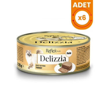 Reflex Plus Delizzia Kıyılmış Hindi Etli Yetişkin Konserve Kedi Maması