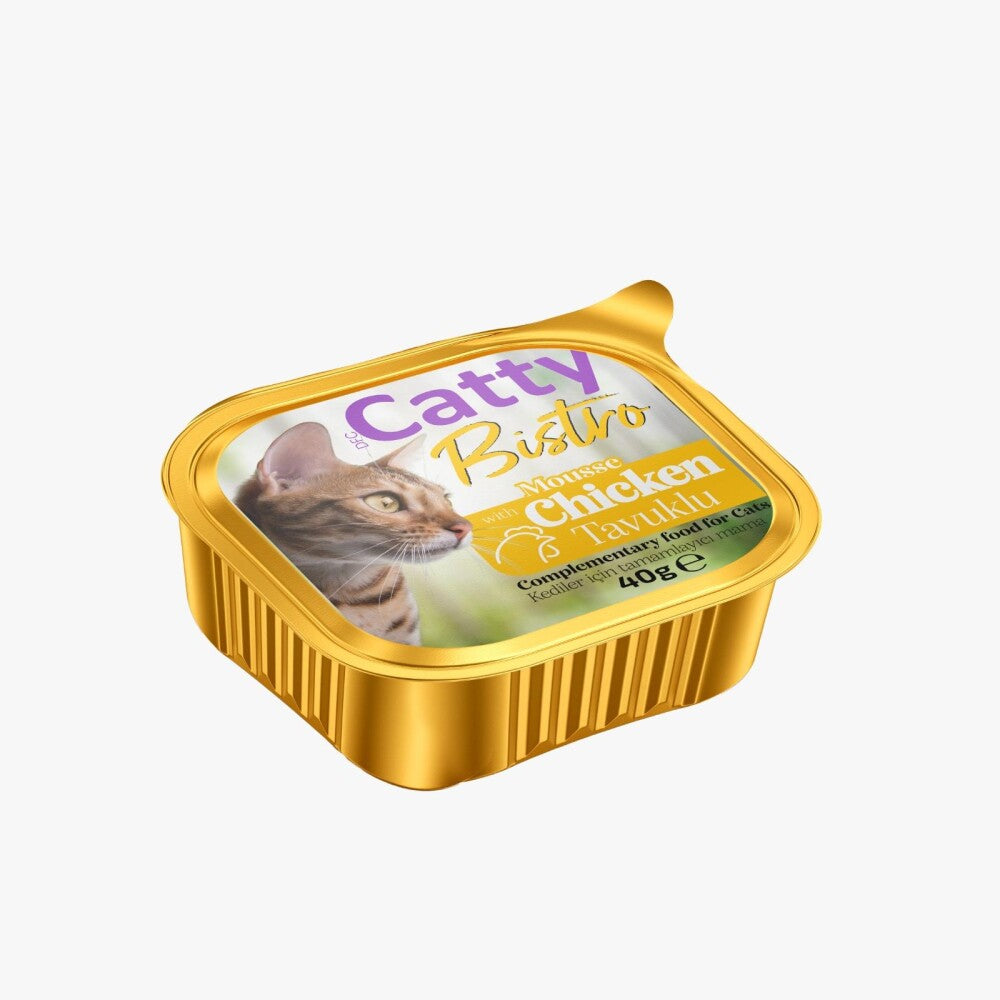 Catty Bistro Mousse Tavuklu Yetişkin Kedi Konservesi 40 GR  | SRC: Barcode: 8680542873526