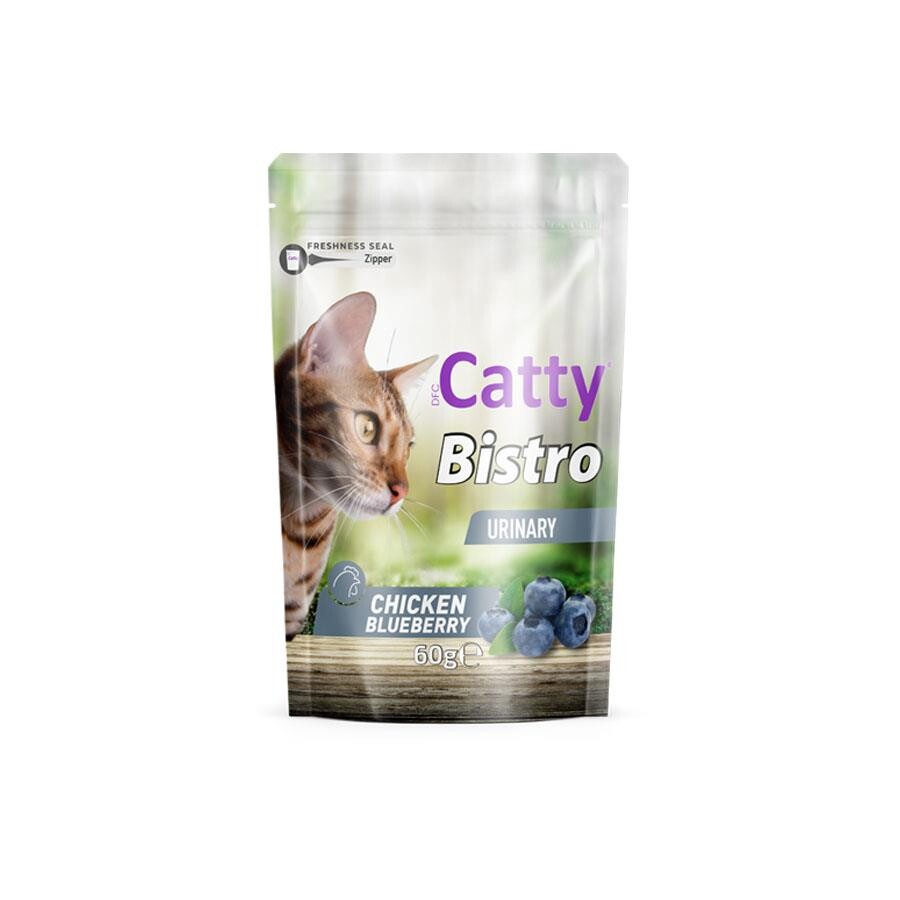 Catty Bistro Üriner Tavuklu Ve Yaban Mersinli Kedi Ödül Maması 60 GR  | SRC: Barcode: 8680542871850