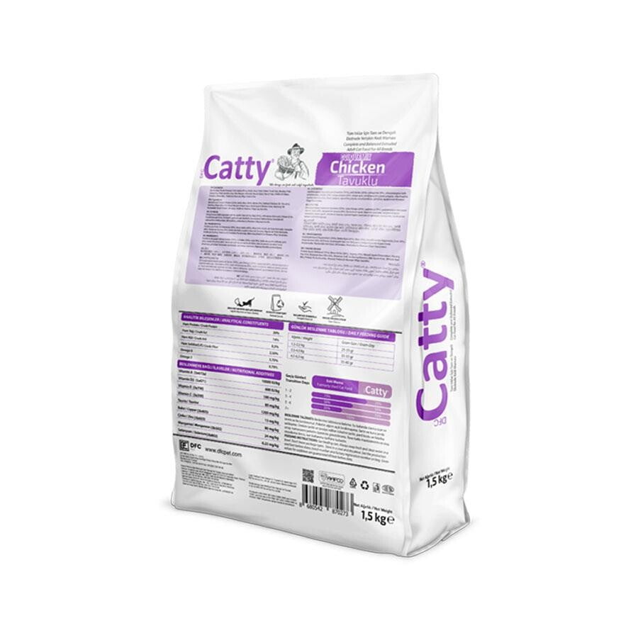 Catty Colourmix Tavuklu Renkli Taneli Yetişkin Kedi Maması 1.5 KG  | SRC: Barcode: 8680542871676