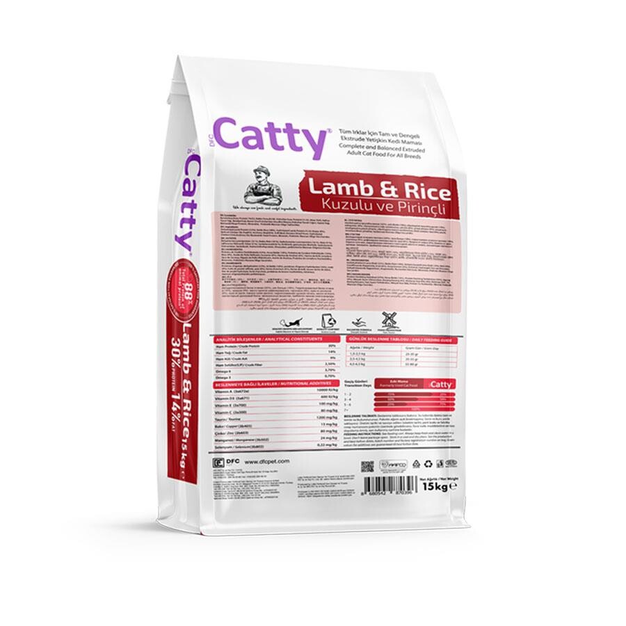 Catty Kuzulu Ve Pirinçli Yetişkin Kedi Maması 15 KG  | SRC: Barcode: 8680542870396