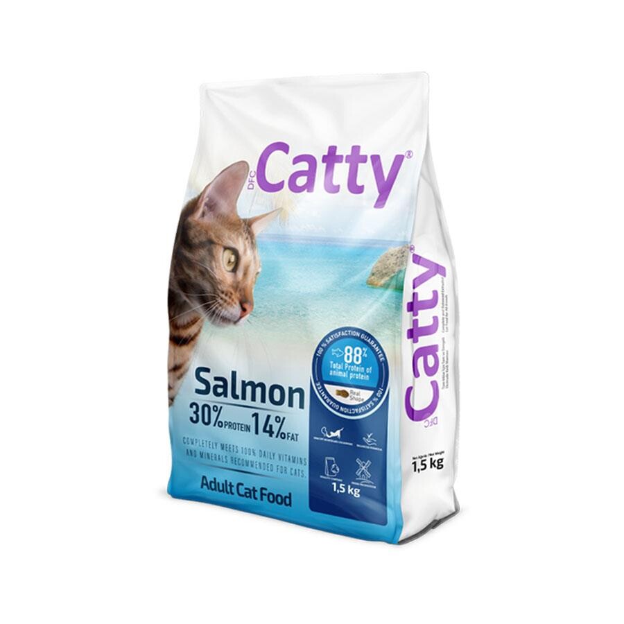 Catty Somonlu Yetişkin Kedi Maması 1.5 KG  | SRC: Barcode: 8680542871621