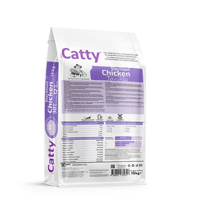 Catty Tavuklu Kısırlaştırılmış Yetişkin Kedi Maması 15 KG  | SRC: Barcode: 8680542871317