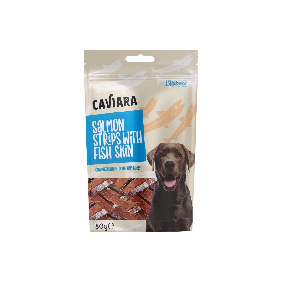 Caviara Kurutulmuş Balık Şeritleri Köpek Ödül Maması 80 GR  | SRC: Barcode: 7640297840847