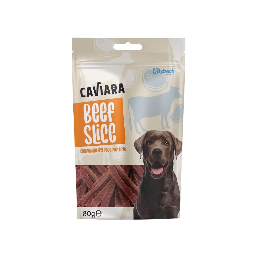 Caviara Kurutulmuş Sığır Dilim Köpek Ödül Maması 80 GR  | SRC: Barcode: 7640297840717