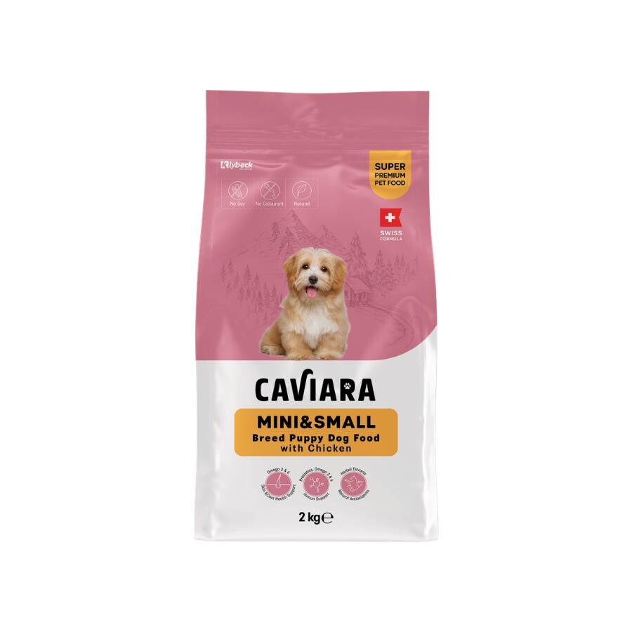 Caviara Tavuklu Mini Ve Küçük Irk Yavru Köpek Maması 2 KG  | SRC: Barcode: 7640297841073