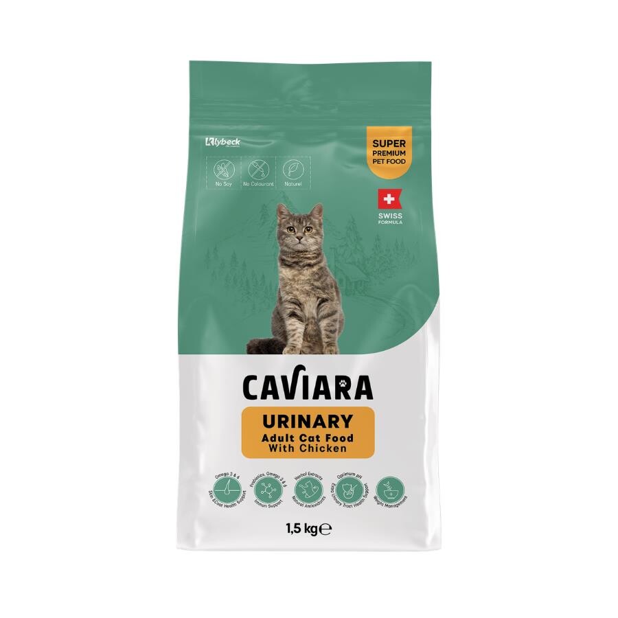 Caviara Tavuklu Üriner Yetişkin Kedi Maması 1.5 KG  | SRC: Barcode: 7640297841301