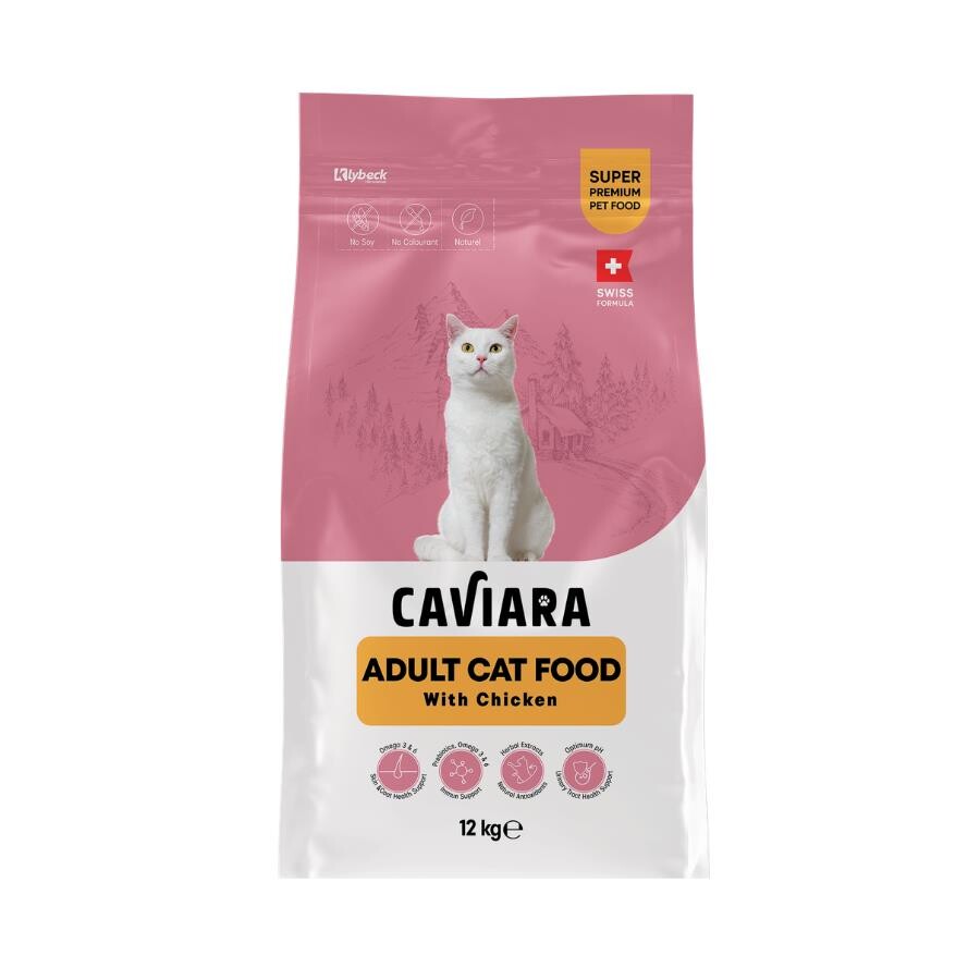 Caviara Tavuklu Yetişkin Kedi Maması 12 KG  | SRC: Barcode: 7640297841257