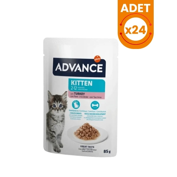 Advance Hindi Etli Pouch Konserve Yavru Kedi Maması
