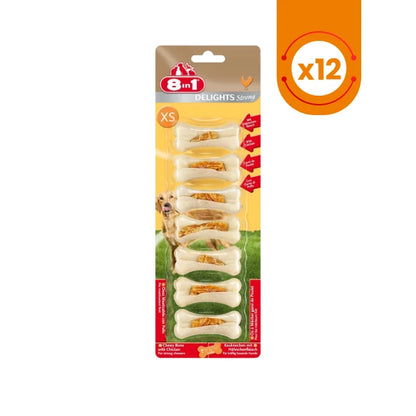 8in1 Delights Tavuklu Köpek Ödül Kemiği