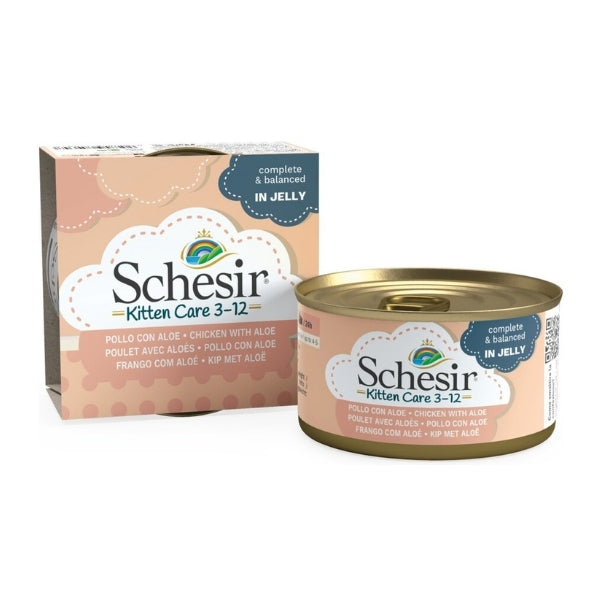 Schesir Kitten Tavuk ve Aloeveralı Yavru Konserve Kedi Maması