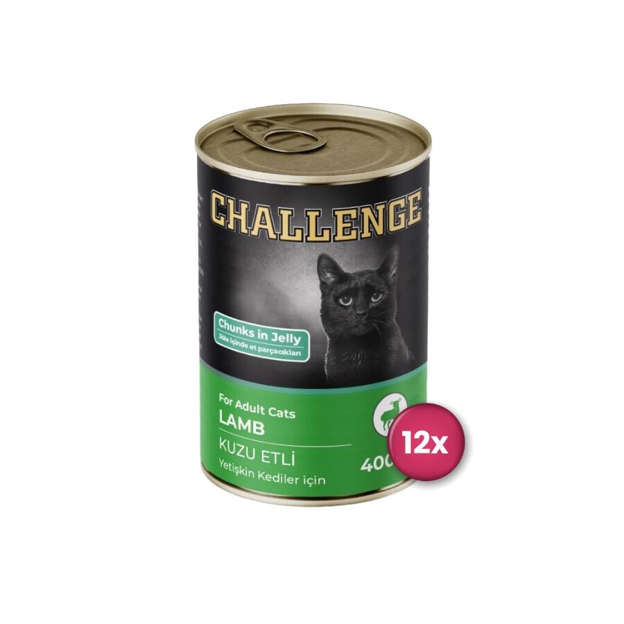 Challenge Kuzu Etli Yetişkin Kedi Konservesi 400 GR 12 ADET  | SRC: Barcode: 8690286595721-12