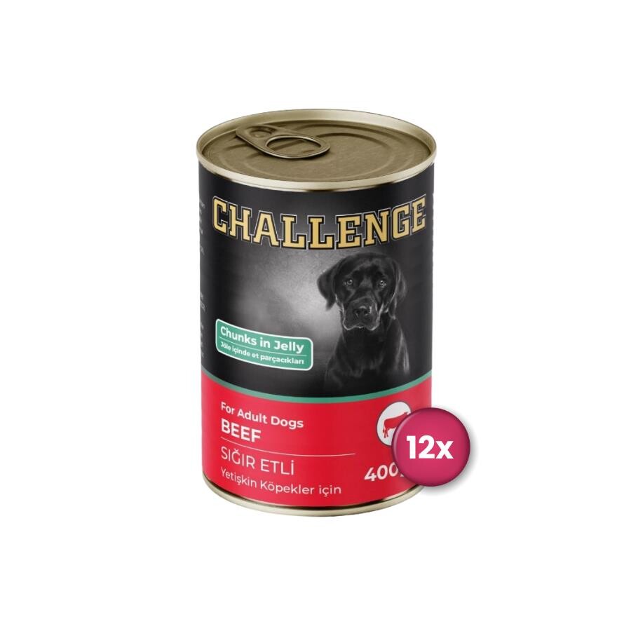 Challenge Sığır Etli Yetişkin Köpek Konservesi 400 GR 12 ADET  | SRC: Barcode: 8690286595462-12