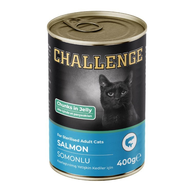 Challenge Somonlu Kısırlaştırılmış Yetişkin Kedi Konservesi 400 GR TEKLI  | SRC: Barcode: 8690286595448
