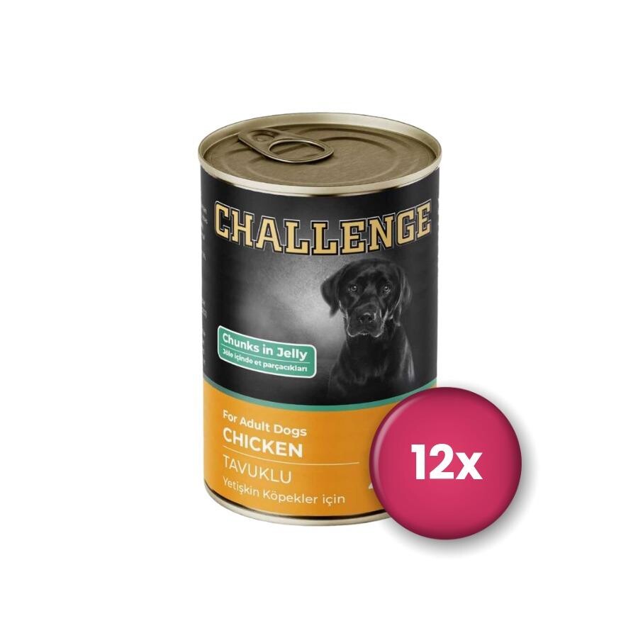 Challenge Tavuklu Yetişkin Köpek Konservesi 400 GR 12 ADET  | SRC: Barcode: 8690286595738-12