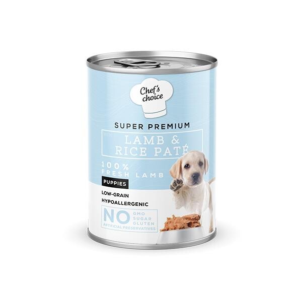 Chef's Choice Kuzulu Pirinçli Ezme Yavru Köpek Konservesi 400 GR  | SRC: Barcode: 8681465603627