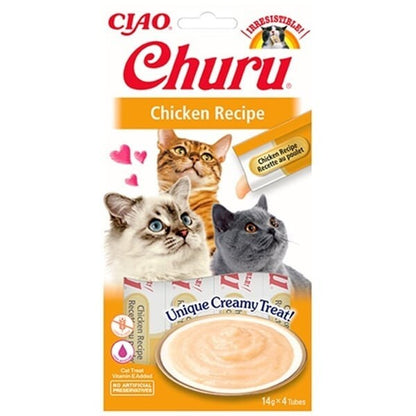 Ciao Churu Cream Tavuklu Kedi Ödül Kreması 4 X 14 GR  | SRC: Barcode: 8859387700698