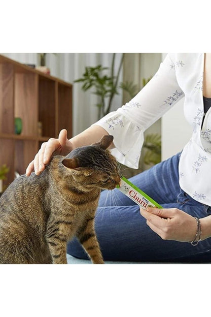 Ciao Churu Cream Tavuklu Ve Deniz Taraklı Krema Sıvı Kedi Ödülü 4 X 14 GR  | SRC: Barcode: 8859387700711