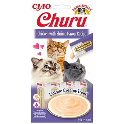 Ciao Churu Cream Tavuklu Ve Karidesli Kedi Ödül Kreması 4 X 14 GR  | SRC: Barcode: 8859387700742