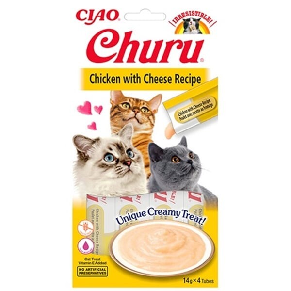 Ciao Churu Cream Tavuklu Ve Peynirli Kedi Ödül Kreması 4 X 14 GR  | SRC: Barcode: 8859387700735