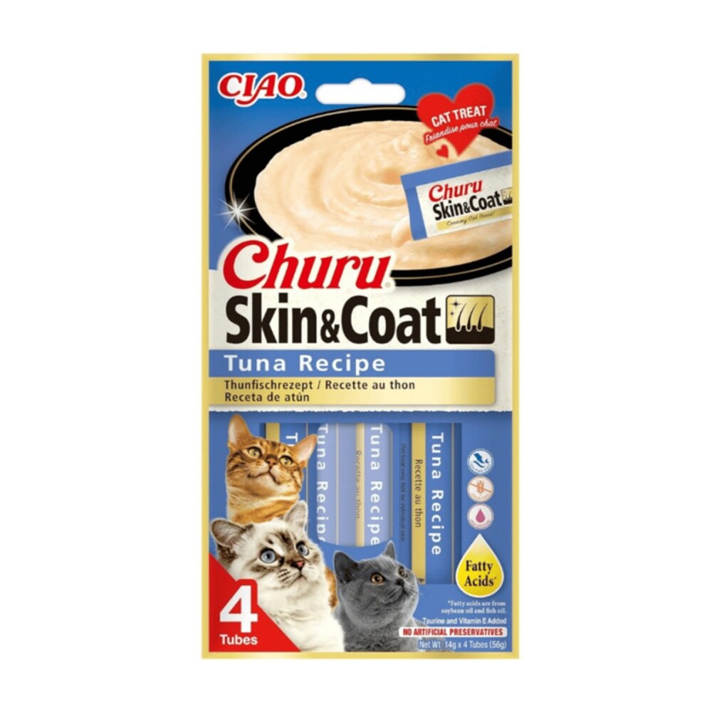 Ciao Churu Skin&coat -cilt Ve Tüy Sağlığı- Ton Balıklı Kedi Ödül Maması 4 X 14 GR  | SRC: Barcode: 4262365736710