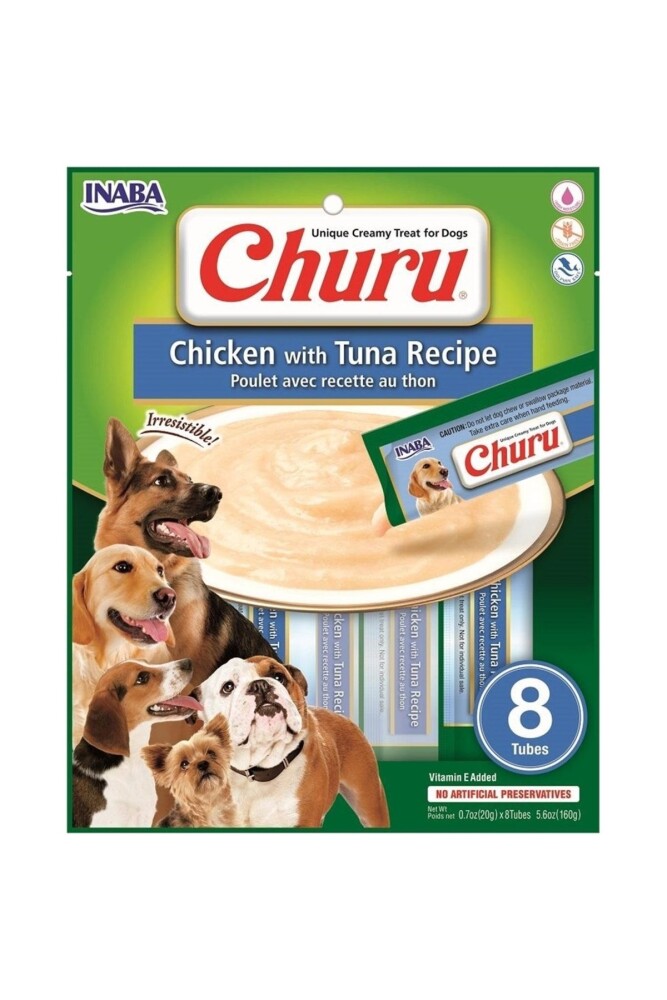 Ciao Churu Ton Balıklı Ve Tavuklu Tamamlayıcı Köpek Ödül Maması 8 X 20 GR  | SRC: Barcode: 8859387701121
