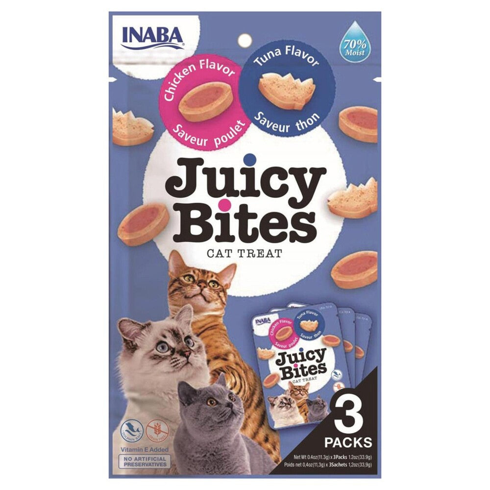 Ciao Juicy Bites Tavuklu Ve Tuna Balıklı Kedi Ödül Maması 3 X 11.3 GR  | SRC: Barcode: 857276007475