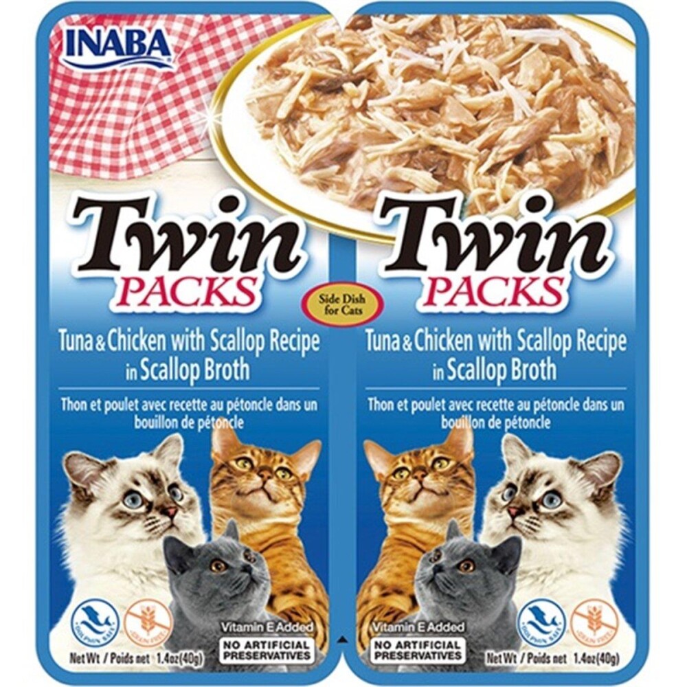 Ciao Twins Churu Ton Balıklı . Tavuklu Deniz Taraklı Kedi Çorbası 2 X 40 GR  | SRC: Barcode: 8859387701268