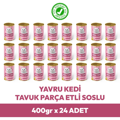 PetzzCats Tavuk Etli Yavru Kedi Konservesi